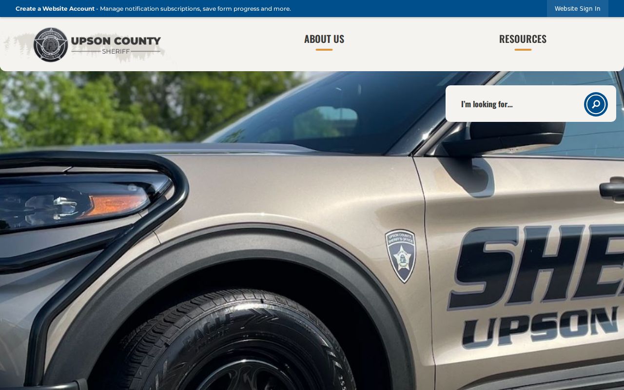 Upson County Sheriff criminal records contact information